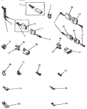 POWER CORD AND TERMINALS Diagram and Parts List for AE4413  Speed Queen Dryer