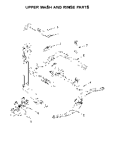 Upper Wash And Rinse Parts Diagram and Parts List for 66514799N512  Kenmore Dishwasher