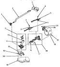 GAS VALVE AND IGNITER Diagram and Parts List for AG3419  Amana Dryer