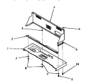 CONTROL HOOD Diagram and Parts List for DA9000  Speed Queen Washer