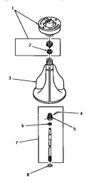 AGITATOR, SHAFT & FABRIC SOFTENER DISP Diagram and Parts List for DA9000  Speed Queen Washer