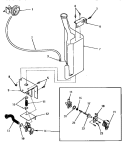 RESERVOIR & DRAIN VALVE Diagram and Parts List for DA9000  Speed Queen Washer