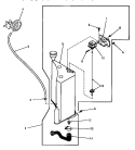 RESERVOIR & DRAIN VALVE Diagram and Parts List for DA9000  Speed Queen Washer