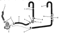 DRAIN (NON SUDS - WATER SAVER MODELS) Diagram and Parts List for DA1040  Speed Queen Washer