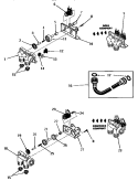 MIXING VALVE ASSEMBLIES Diagram and Parts List for DA1040  Speed Queen Washer