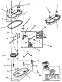 TRANSMISSION ASSY Diagram and Parts List for DA1040  Speed Queen Washer