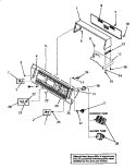 CONTROL PANEL, CONTROL HOOD AND CONTROLS Diagram and Parts List for DA3500  Speed Queen Washer