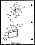 BEZEL ASSY Diagram and Parts List for RC-14TD P7575003M Amana Microwave
