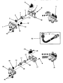 MIXING VALVE ASSEMBLIES Diagram and Parts List for DA3500  Speed Queen Washer