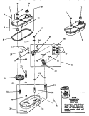 TRANSMISSION ASSY Diagram and Parts List for DA3500  Speed Queen Washer