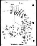 ELECTRICAL ASSY Diagram and Parts List for RC-14TD P7575003M Amana Microwave