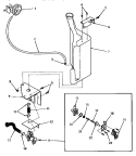 RESERVOIR & DRAIN VALVE Diagram and Parts List for DA3500  Speed Queen Washer