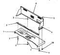 CONTROL HOOD Diagram and Parts List for DA6111  Speed Queen Washer