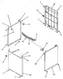 PANELS Diagram and Parts List for DA6111  Speed Queen Washer