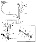 RESERVOIR AND DRAIN VALVE Diagram and Parts List for DA6111  Speed Queen Washer