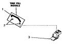WATER INLET & FILLER HOSE Diagram and Parts List for DA6200  Speed Queen Washer