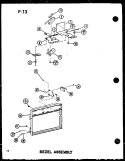 BEZEL ASSY Diagram and Parts List for RC-10SD P7575002M Amana Microwave