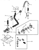 PUMP ASSY, HOSES AND SIPHON BREAK KIT Diagram and Parts List for VA4013  Speed Queen Washer