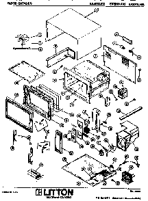 Replacement Parts Diagram and Parts List for EX2010013  Amana Microwave