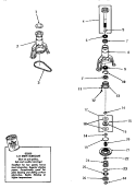 MAIN BEARING ASSY Diagram and Parts List for DA9103  Speed Queen Washer
