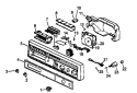 CONTROL PANEL ASSY Diagram and Parts List for DCS550L P1194802W Amana Dishwasher