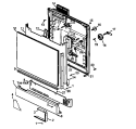 DOOR / TRIM PARTS Diagram and Parts List for DCS550L P1194802W Amana Dishwasher