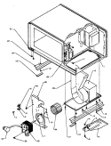 INTERIOR ELECT COMP. & RELATED MTG PARTS Diagram and Parts List for GCSAND7D P4020005802 Menumaster Microwave