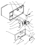 BACK SIDE ELECTRICAL COMPONENTS Diagram and Parts List for GCSAND7D P4020005802 Menumaster Microwave