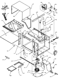 CHASSIS ASSY & ELECTRICAL COMPONENTS Diagram and Parts List for MH11BMP P1156015M Amana Microwave