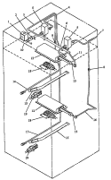 GAS COMPONENTS Diagram and Parts List for AO27DGW1 P1132514N Amana Range