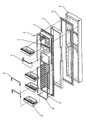 FZ DOOR Diagram and Parts List for SXDE27QW P1162208W W Amana Refrigerator