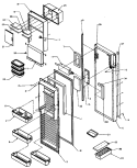 REF DOOR Diagram and Parts List for SXDE27QW P1162208W W Amana Refrigerator