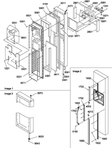Freezer Door Diagram and Parts List for SCD22TBL-P1303515WL  Amana Refrigerator