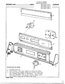 Automatic Washer Diagram and Parts List for 6105A REV D Norge Washer