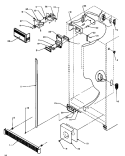 REF / FZ CONTROLS AND CABINET PARTS Diagram and Parts List for SXDE27QW P1162208W W Amana Refrigerator