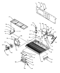MACHINE COMPARTMENT Diagram and Parts List for SXDE27QW P1162208W W Amana Refrigerator