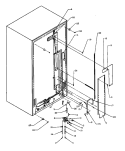 CABINET BACK Diagram and Parts List for SXDE27QW P1162208W W Amana Refrigerator