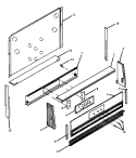 BACKGUARD PARTS Diagram and Parts List for RSS356UL,W P1141233NLW Amana Range