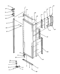 REF DOOR HINGE AND TRIM PARTS Diagram and Parts List for SXD20Q2W P1162508W W Amana Refrigerator