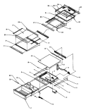 REF SHELVING AND DRAWERS Diagram and Parts List for SXD20Q2W P1162508W W Amana Refrigerator