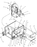 FRONT & BACK PANEL COMPONENTS Diagram and Parts List for FS7EVP P1185601M Menumaster Microwave