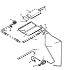 GAS COMPONENTS Diagram and Parts List for RSF3200W P1141255N Amana Range