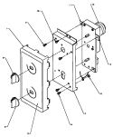 CONTROL PANEL ASSY Diagram and Parts List for FSP700 P1189201M Menumaster Microwave