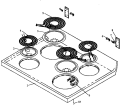 Part Location Diagram of 06565500 Whirlpool BRACKET, HINGE