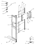 FZ DOOR HINGE AND TRIM PARTS Diagram and Parts List for SSD25N5L P1178903W L Amana Refrigerator