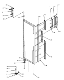 REF DOOR HINGE AND TRIM PARTS Diagram and Parts List for SSD25N5L P1178903W L Amana Refrigerator