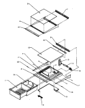 REF SHELVING AND DRAWERS Diagram and Parts List for SSD25N5L P1178903W L Amana Refrigerator