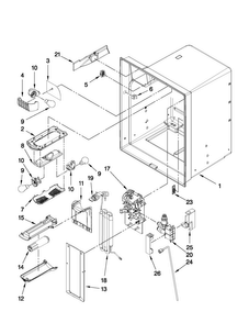 Refrigerator Liner Parts Diagram and Parts List for MFI2269VEB4  Maytag Refrigerator