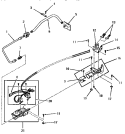 GLOW BAR IGNITION BURNER Diagram and Parts List for FG6041  Amana Dryer
