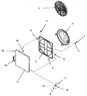LOADING DOOR Diagram and Parts List for FG6041  Amana Dryer